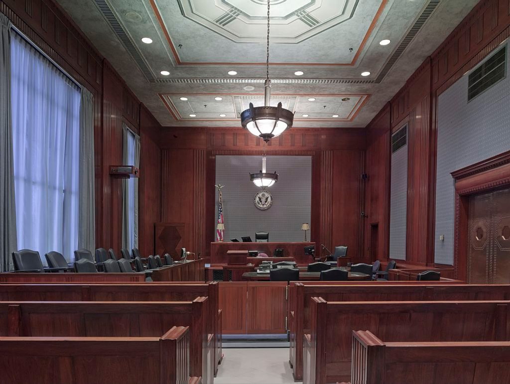 court room interior