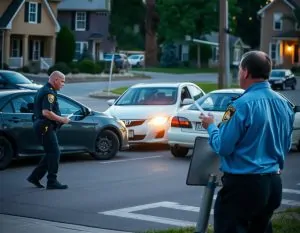 A car crash occurred at an intersection.